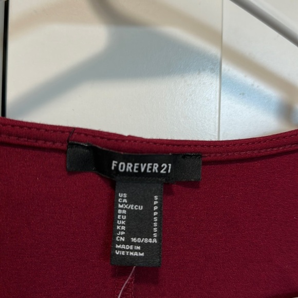Forever21 Red top bodysuit - Picture 2 of 2